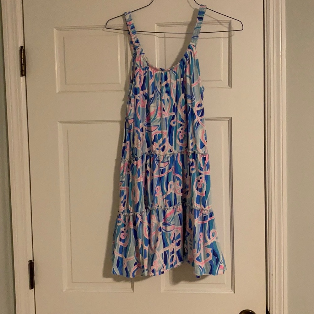 Lilly Pulitzer Trapeze Dress, Anchor print 2020